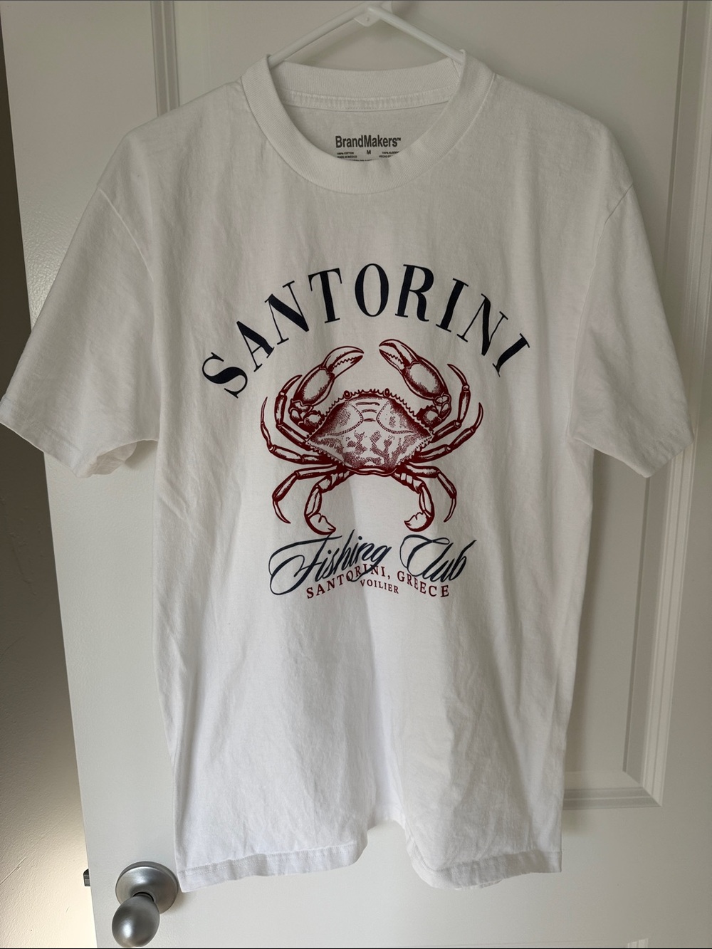 Urban Outfitters White Santorini Crab Graphic Tee